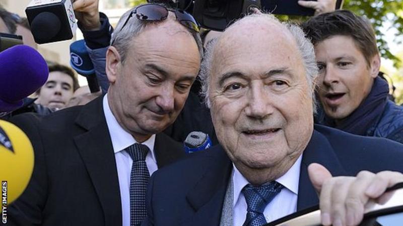 sep blatter and Mitchel Platini in 1.5 million pounds scandal