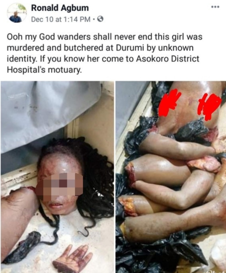Abuja Slay Queen butchered by Ritualists (GRAPHIC PHOTOS)