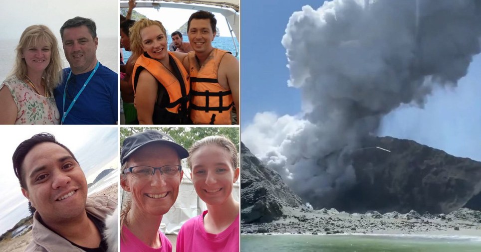 New Zealand volcano eruption