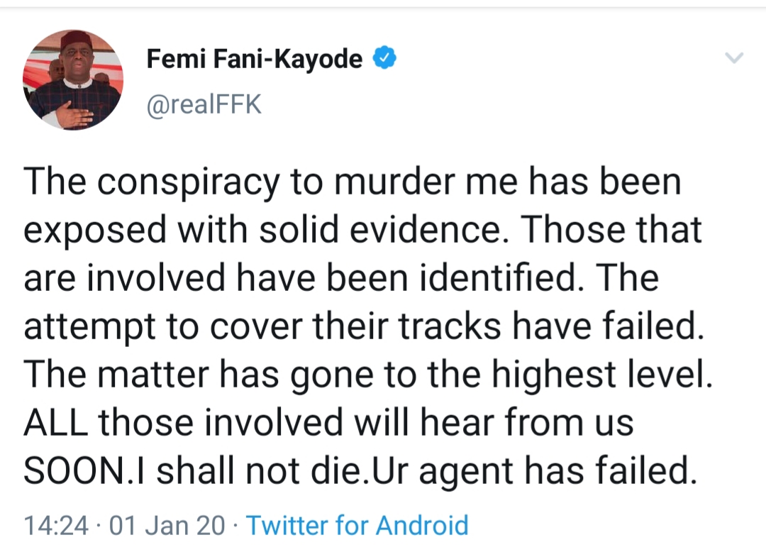 Murder Conspiracy Against Fani-Kayode Exposed With Evidence