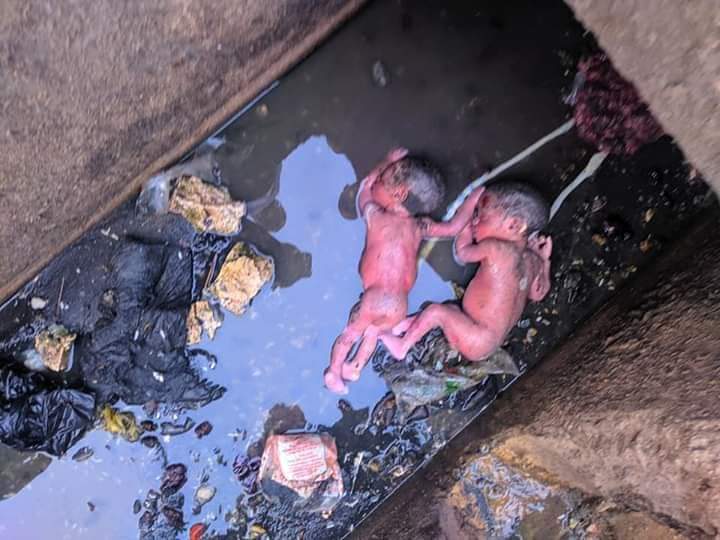 Teenage Mother Dumps Newborn Twins Inside Gutter (VIEWERS 