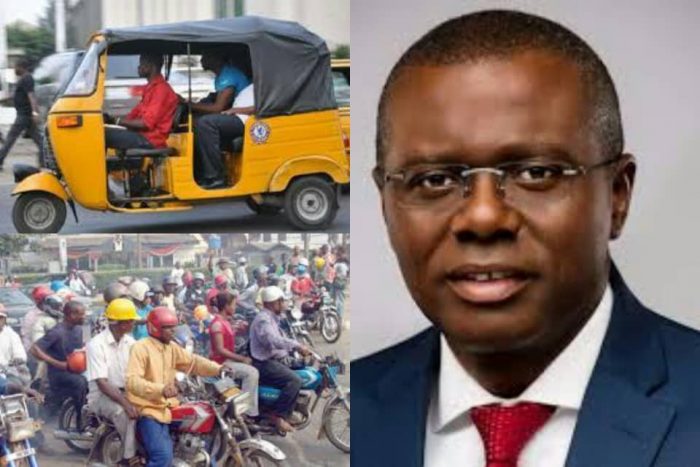 Sanwo-Olu Lists Lagos Roads Banned From Okada and Tricycle Riders