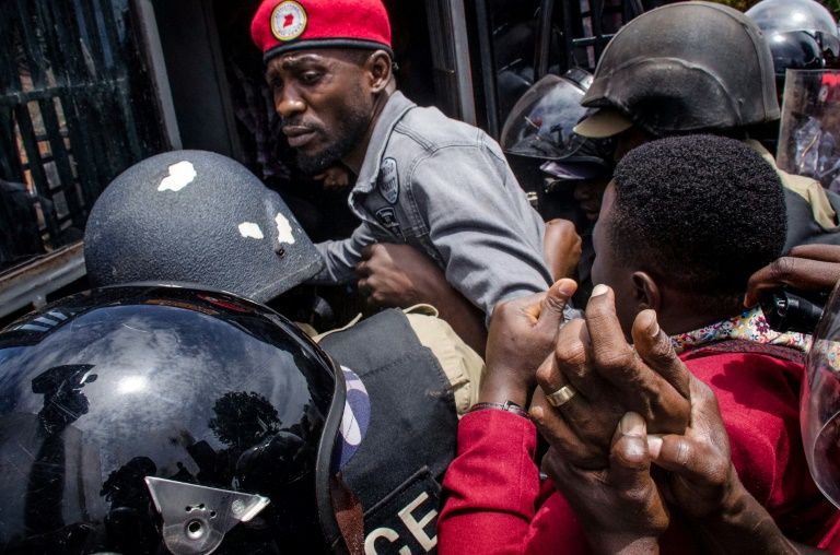 Uganda police use tear gas on supporters