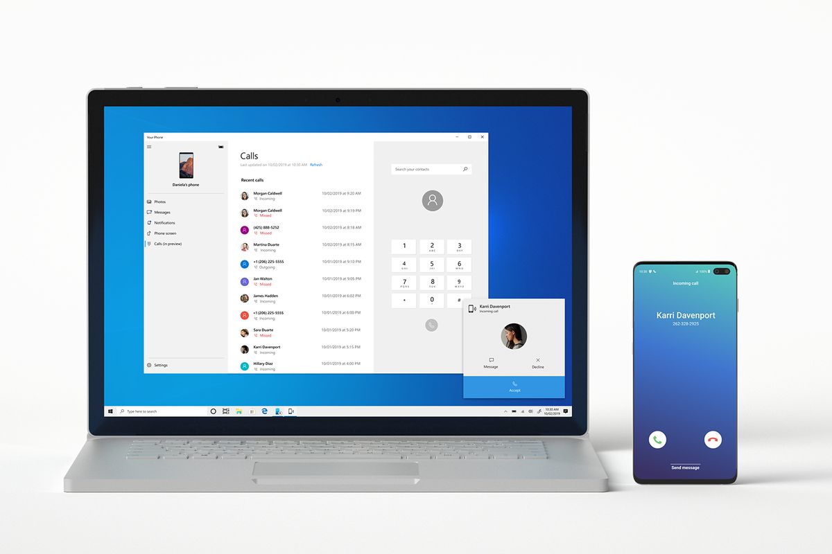 New Microsoft Your Phone app update let users pick calls on PC