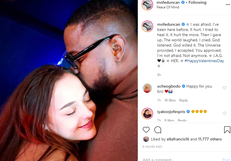 Mofe Duncan flaunts white girlfriend after divorce, ex-wife reacts