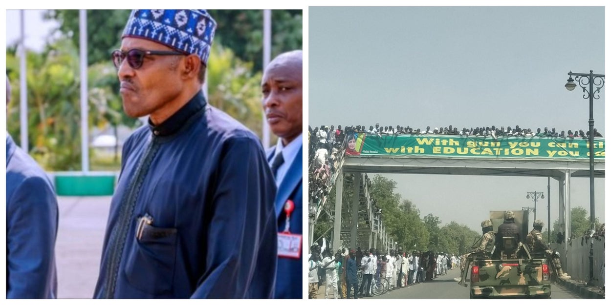 From 'Sai Baba' To 'Bama So', Borno residents boo President Buhari out of state