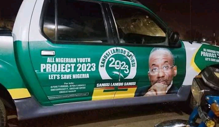 2023: Sanusi's Campaign Vehicles Spotted days after dethronement (Photos)