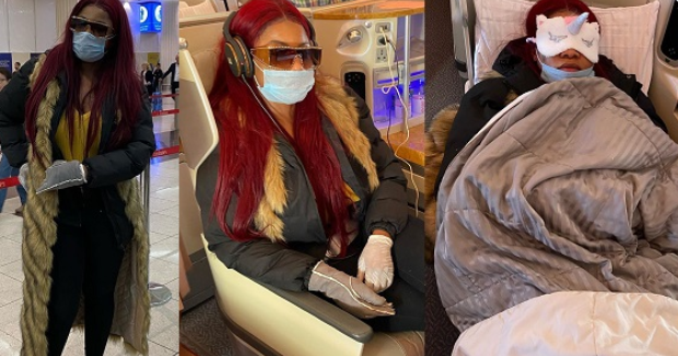 Ex-BBNaija housemate Tacha flies to UK amid rising Coronavirus death toll