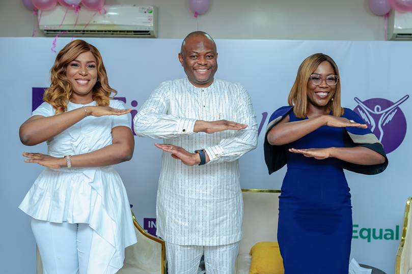 L-R: Chief Executive Officer, Linda Ikeji TV, Linda Ikeji; Managing Director, Chief Executive Officer, Fidelity Bank Plc, Nnamdi Okonkwo, Founder / Chief Executive Officer, House of Tara International, Tara Fela-Durotoye at the forum organized by the bank to mentor young female entrepreneurs in Lagos.