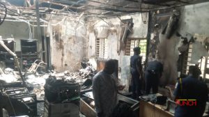 See Photos Of INEC Headquarters Fire Outbreak