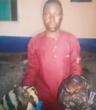 Police Officers Arrest man for stealing baby's placenta in Ogun