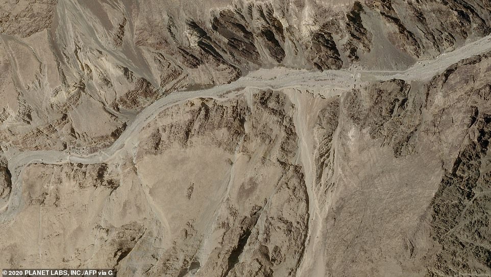 The disputed territory in Ladakh region