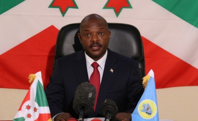 Burundi President, Pierre Nkurunziza