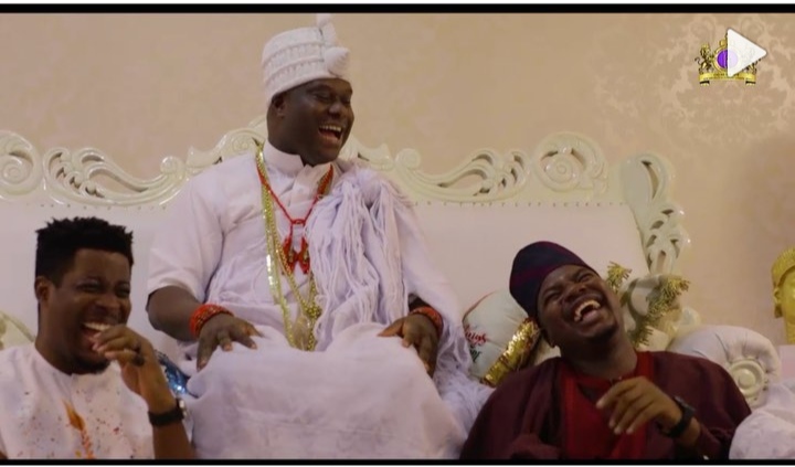 Nigerians react as Ooni of Ife features on Comedy skit (VIDEO)
