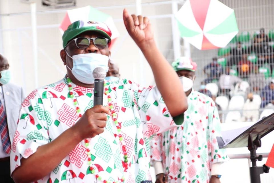 Wike at the PDP rally in Edo