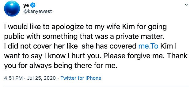 kim-kardashian kanye west apology