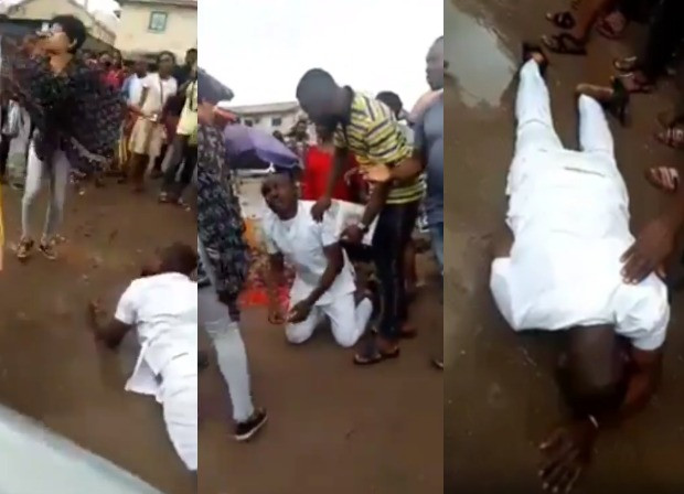 VIDEO: Heartbroken Man rolls in mud after Lady rejects his marriage proposal