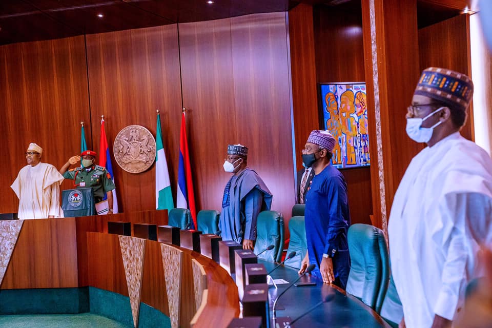 Buhari at State House