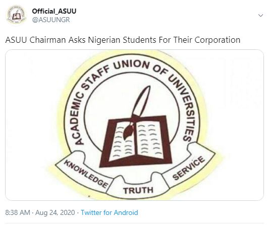 ASUU corporation for cooperation