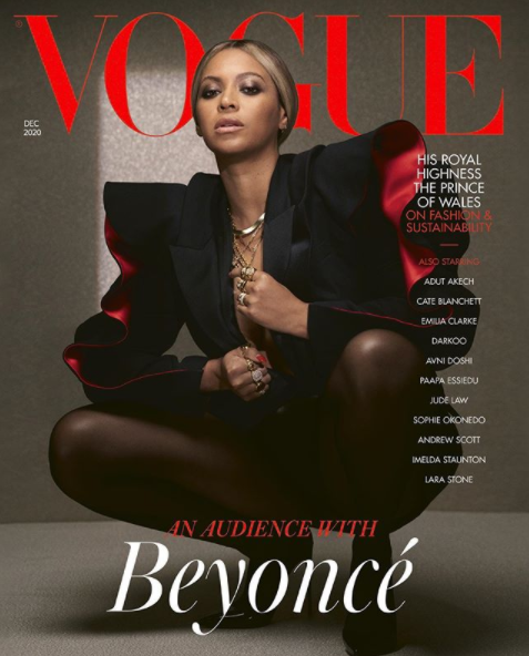 Beyoncé Emerges Cover of British Vogue's December Issue (Photos)