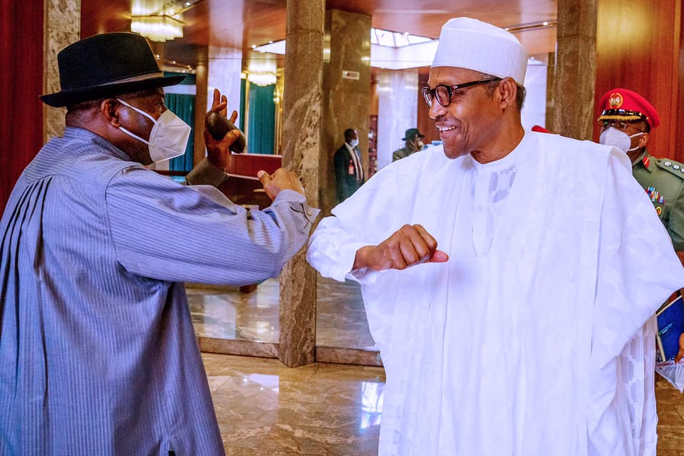 Buhari and Jonathan on Mali
