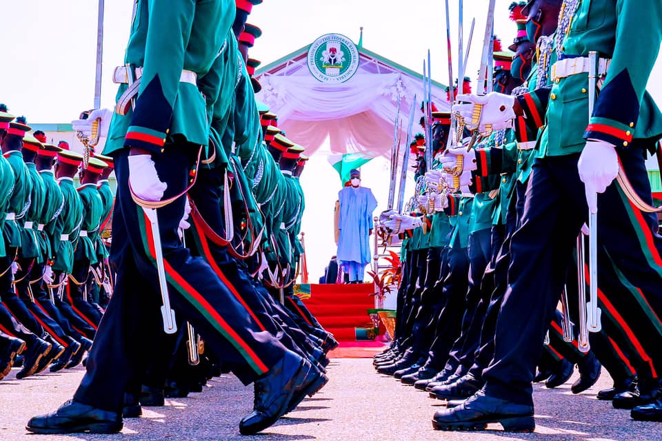 President Buhari at NDA