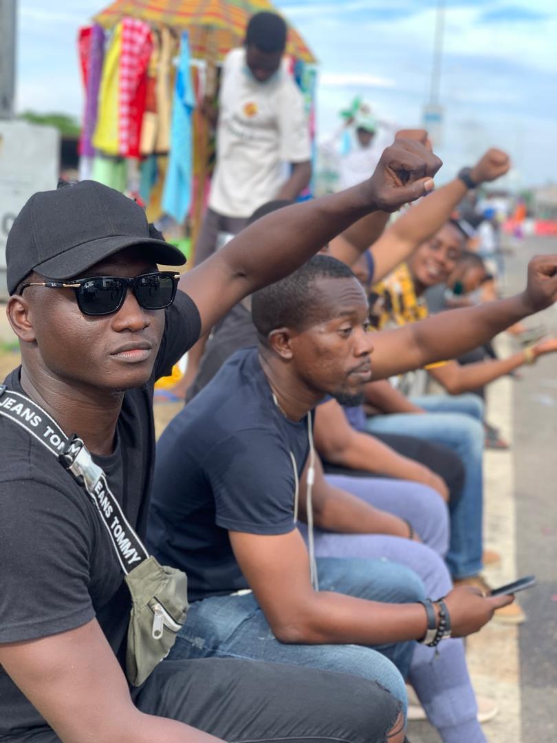 Tunde and other EndSARS protesters