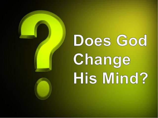 Daily Devotion: Can God change His mind?
