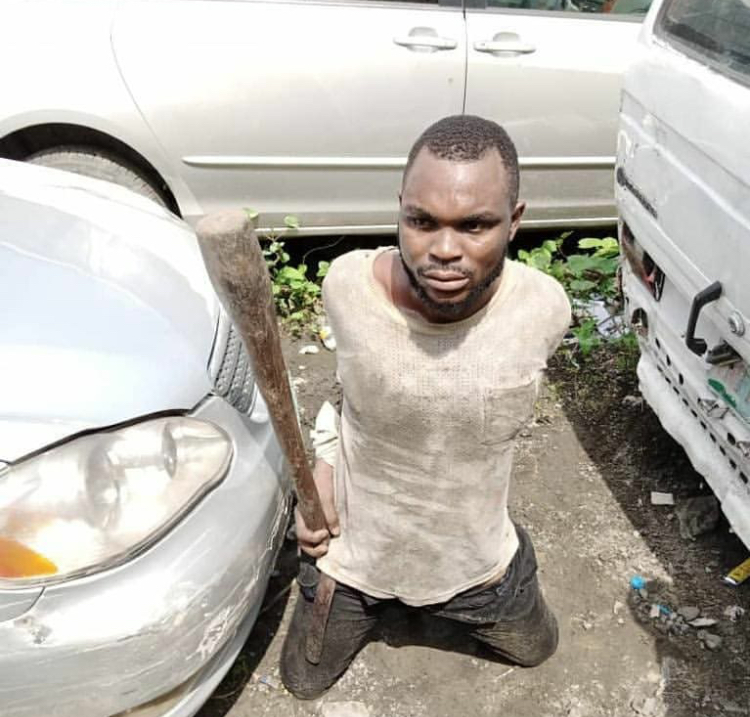 GRAPHIC: Commercial Bus Driver Arrested over Alleged Assault on LASTMA Official (Photos)