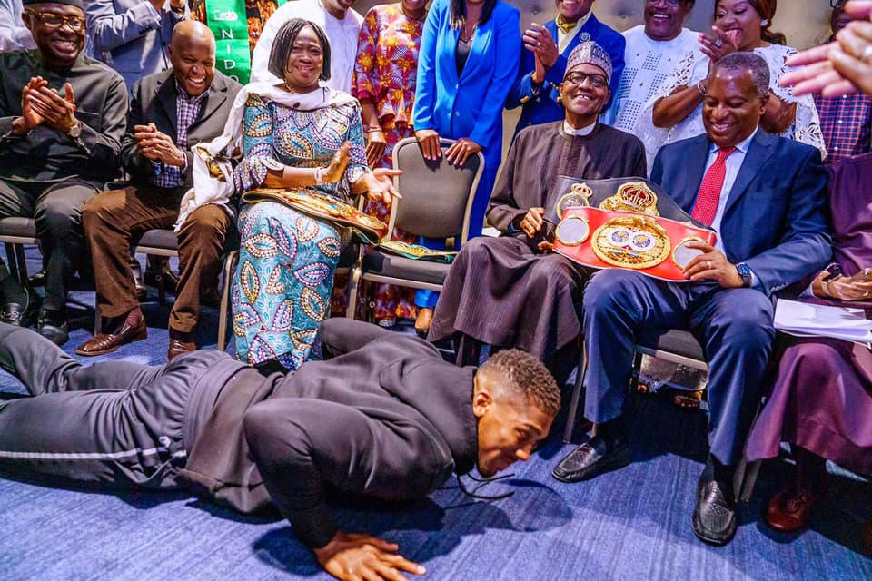 Anthony Joshua and Buhari