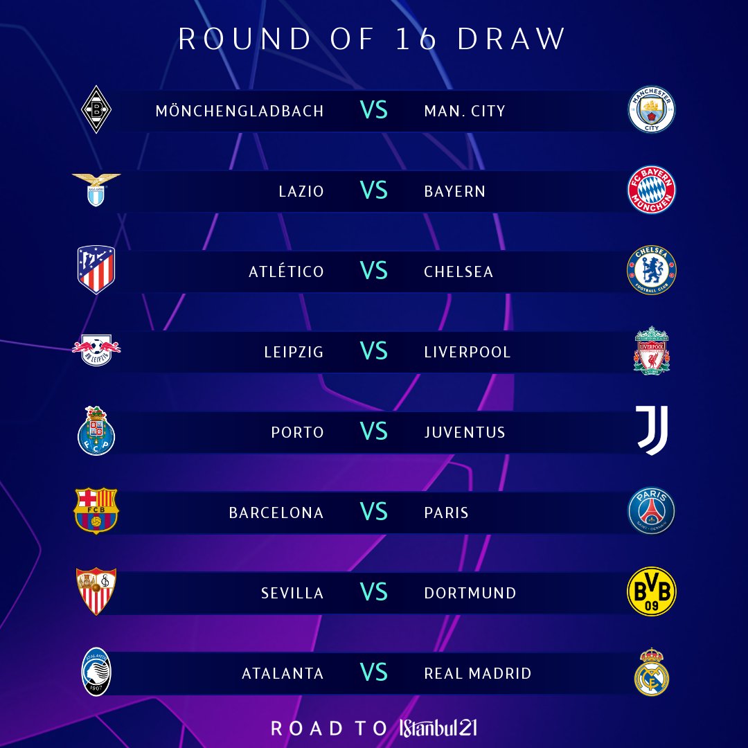 UCL round of 16