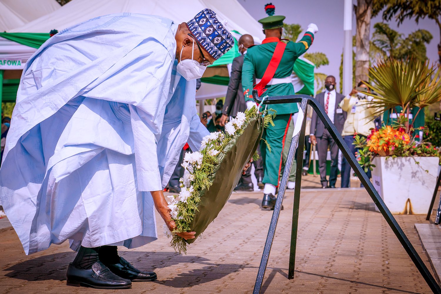 Buhari at Armed Forces Remembrance Day