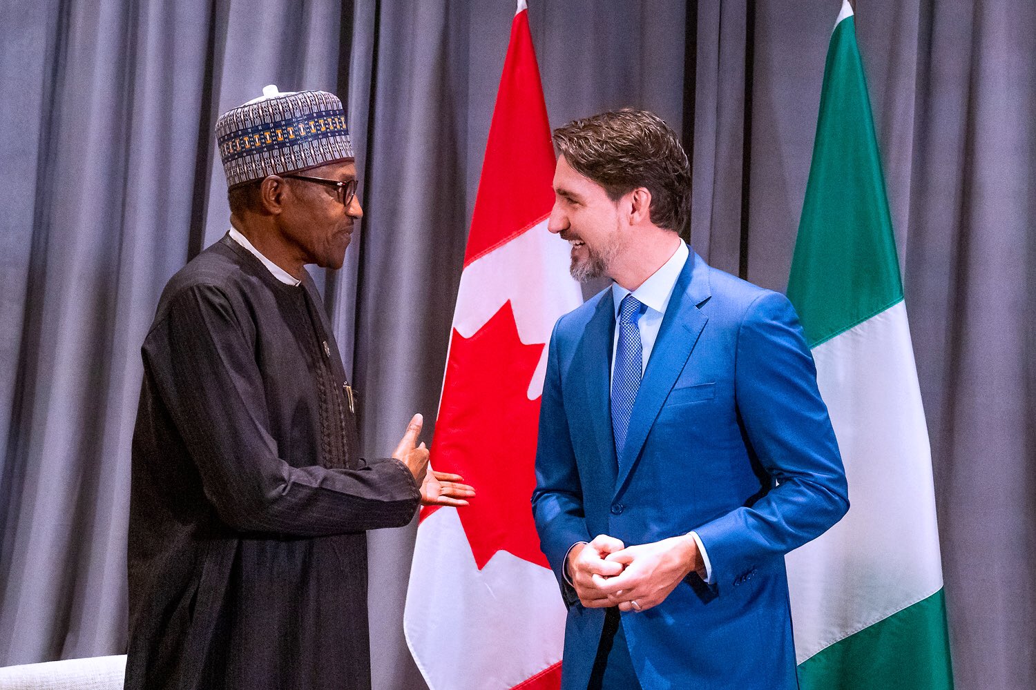 Buhari and Trudeau of Canada