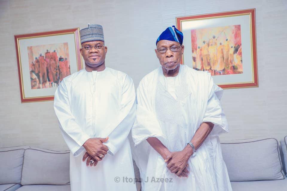 Yahaya Bello and Obasanjo