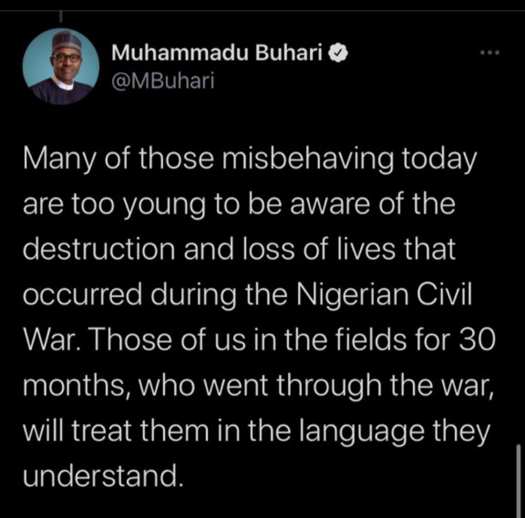 Buhari tweet - BNL