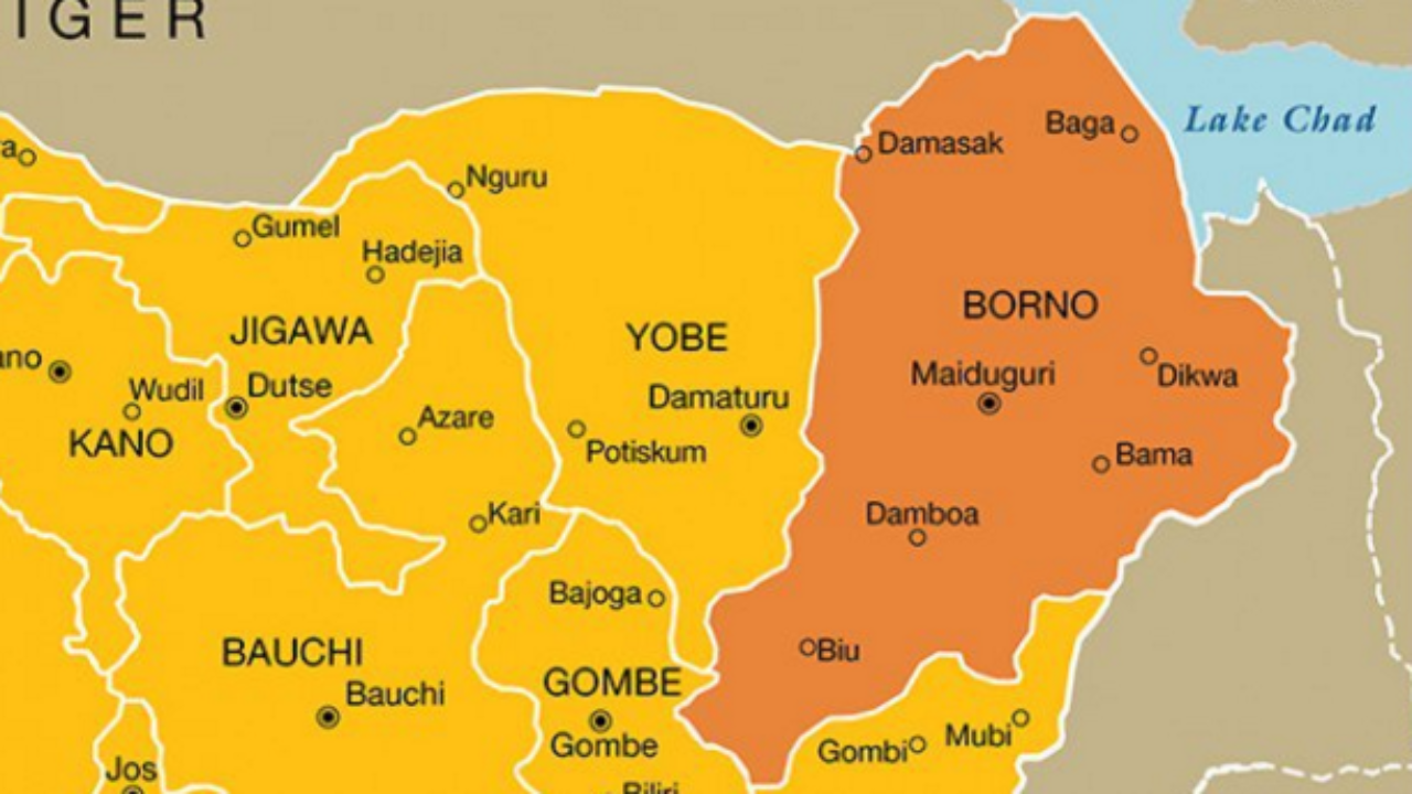 Borno map - Maiduguri