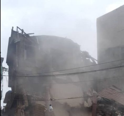 Lagos - demolition - collapsed building