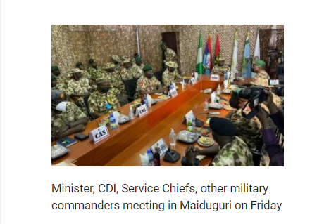 Defence Minister in Maiduguri