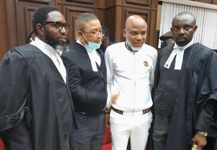 Nnamdi Kanu and lawyers