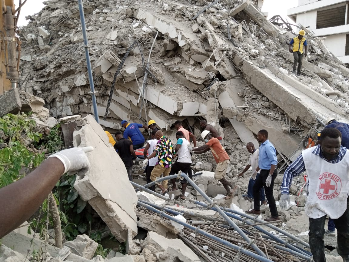 Lagos collapsed building