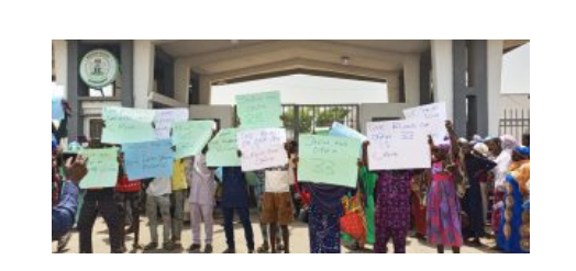 Protesters - Offa Bank Robbery