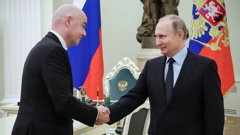 Putin - FIFA President - Russia