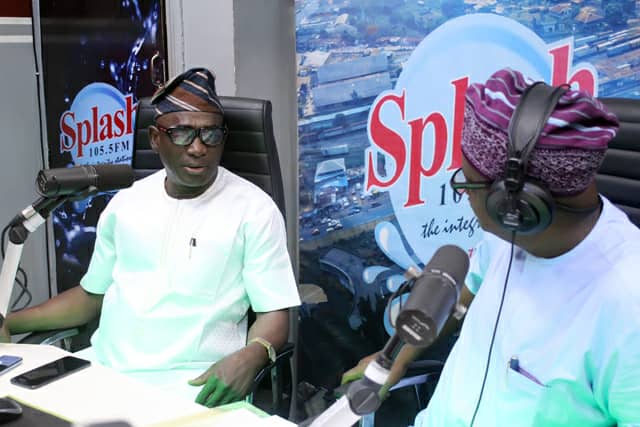Prince Oluwole Ololade at Splash FM, Ibadan