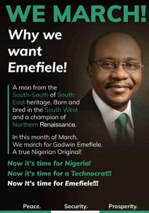 Godwin Emefiele campaigns for president