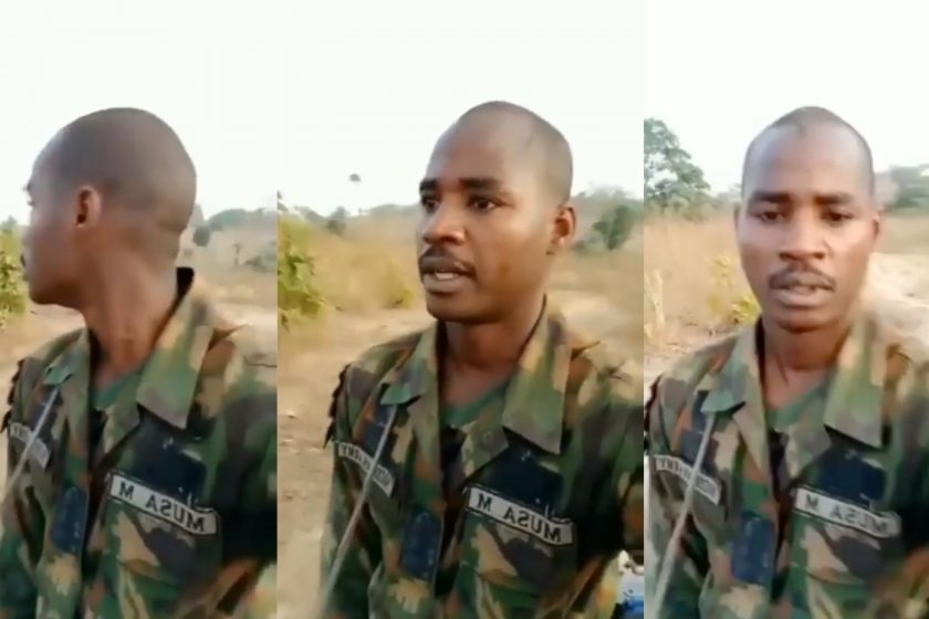 Soldier abandoned by colleagues