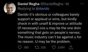 Daniel Regha’s words to Davido