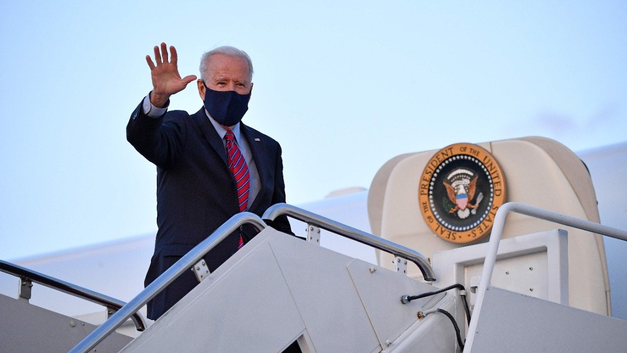 Biden - Air Force One - Middle East