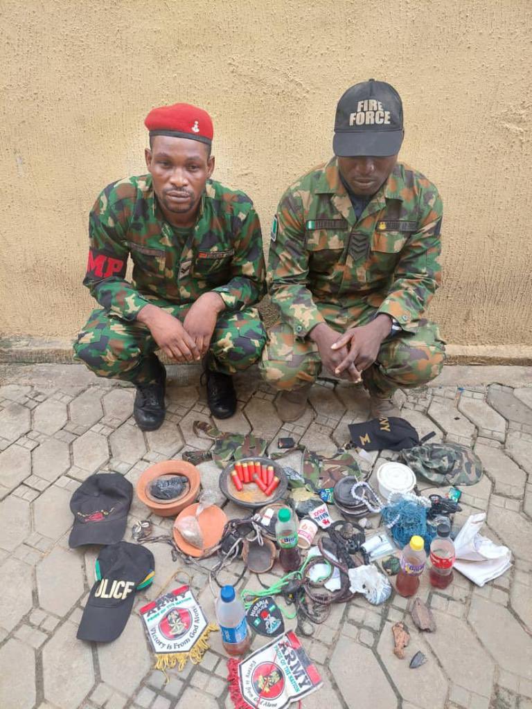 Fake soldier in Lagos