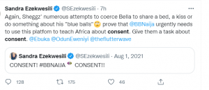 Sandra Ezekwesili's Tweet