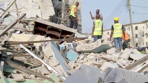 2 people confirmed dead after another building collapsed in Lagos